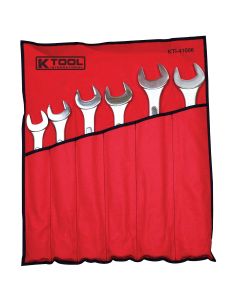 KTI41006 image(0) - K Tool International Wrench Set Combination Jumbo Raised Panel 6 Pieces