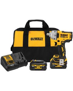 DWTDCF891GP2 image(0) - DeWalt 20V MAX* XR 1/2-in. Mid-Range Impact Wrench with Hog Ring Anvil and Oil-Resistant Batteries Kit