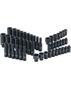 DWTDWMT19251 image(0) - DeWalt 1/4 Inch Drive Combination Impact Socket Set 6pt (48 piece)