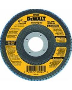 DWTDW8308 image(0) - DeWalt 4-1/2-in. (115mm) 60 Grit Zirconia Flap Disc