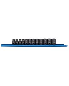 KDT84911N image(0) - GearWrench 12 Piece 3/8 Inch Drive 6 Point Standard Impact Metric Socket Set