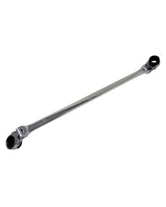 KTIXDRF111634 image(0) - K Tool International Wrench Double Box Ratcheting Reversible 11/16 Inch x 3/4 Inch Universal Spline 90 Tooth