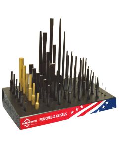 MAY80247 image(0) - Mayhew Punch and Chisel Display - 57 Piece