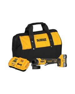 DWTDCG410WW1 image(0) - DeWalt 20V MAX XR Brushless Cordless 4-1/2 in - 5 in Angle Grinder Kit with XR POWERPACK