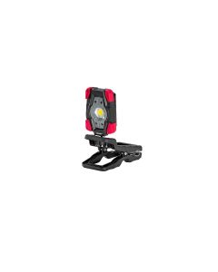 COS31258 image(0) - COAST Products CL10R 1150 Lumen Rechargeable Dual Power Rotating LED Magnetic Clamp Light - Black/Red