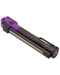 KTI73364 image(2) - K Tool International 350 Lumen 3-Way Foldable Slim Work Light (Purple)