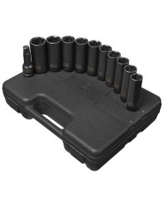 SUN2611 image(0) - SUNEX 11 PC. EXTRA DEEP SAE/METRIC SKT SET