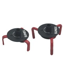 SUNSXOFSS image(0) - SUNEX Oil Filter Spider Wrench 2 Piece Set - 2-1/2"- 5-1/8"(63mm - 127mm)