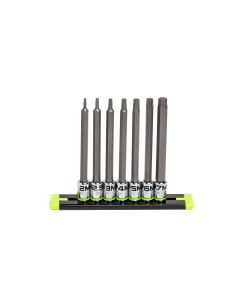 GETHAM7LS image(0) - Grip Edge Tools 7-PC 1/4'' Dr Long Metric RPT Hex Driver Set