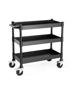 LUXUCMT013 image(0) - Luxor MightyHaul 18 inch Heavy Duty 3 Shelf Utility Cart