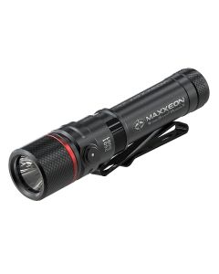 MXN00401 image(0) - Maxxeon WorkStar RogueX Rechargeable 4 Inch Mini Penlight with Red Laser - Black