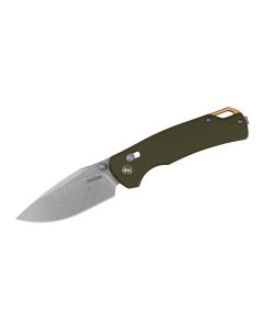 KER2058 image(0) - Kershaw Proximal Manual Open DuraLock Drop Point Blade EDC Folding Pocket Knife - Olive