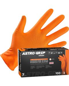 SAS66473 image(0) - SAS Safety Astro-Grip Powder-Free Exam Grade Nitrile Disposable Gloves - 7 Mil - 100PK - Large