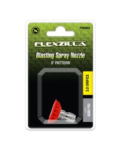 LEGPW4005 image(0) - Flexzilla Quick-Connect Blasting Spray Nozzle, 1/4", 0&deg;, Red, Stainless Steel/Plastic