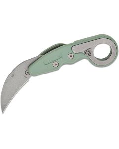 CRK4041GR image(0) - CRKT (Columbia River Knife) Provoke AUS 8 Stonewash Plain Blade Folding Knife with Kinematic Grivory Handle - Green