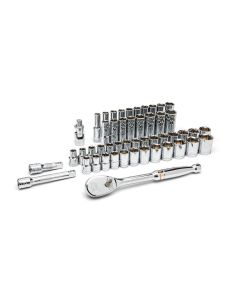 KDT80700D image(0) - GearWrench 49 Piece 1/2 Inch Drive 6 Point Standard & Deep SAE/Metric Mechanics Tool Set
