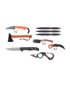 CRKISNPREP24I image(0) - CRKT (Columbia River Knife) Multi-Knife Fixed and Folding Blades Prepper Value Pack - 10 Knives