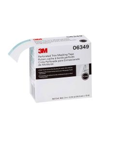 MMM6349 image(0) - 3M Perforated Trim Masking Tape, 06349, 10 mm Hard Band, 50.8 mm x 10 m