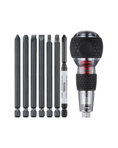 VES238HWB7PU image(0) - Vessel Tools Impact & Out Screwdriver & 7PC Bit Set