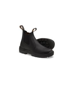 BLU491-105 image(0) - Blundstone Soft Toe Elastic Side Slip-on Boot, Water Resistant, Kick Guard, Black, AU size 10.5, US size 11.5