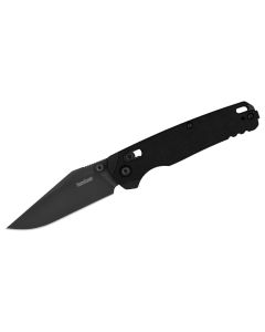 KER6106BLK image(0) - Kershaw Bel Air Clip Point Manual Folding Pocket Knife with MagnaCut Blade and G10 Handle - Black
