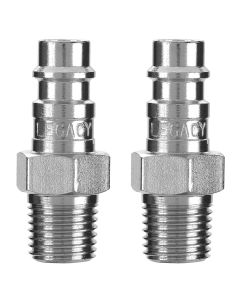 LEGA53440FZ-2PK image(0) - Legacy Manufacturing Flexzilla Pro High Flow Plug, 1/4" Body, 1/4" MNPT, 2-Pack