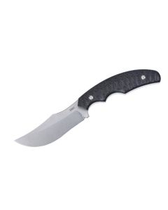 CRK3610 image(0) - CRKT (Columbia River Knife) Burrower Fixed D2 Stonewash Plain Blade Fixed Blade Knife with Sheath Micarta Handle - Black
