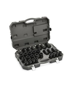 KDT84033 image(0) - GearWrench 28 Piece 3/4 Inch Drive 6 Point Metric Deep Impact Socket Set