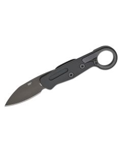 CRK4050K image(0) - CRKT (Columbia River Knife) Provoke EDC D2 Titanium Nitride Plain Blade Folding Knife with Kinematic Aluminum Handle - Black