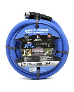 BLBBSAL3415 image(0) - BluBird AG - Lite Rubber Water Hose Assembly 3/4" x 15'