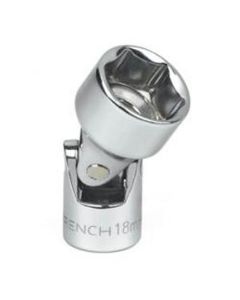 KDT80261 image(0) - GearWrench 1/4 Inch Drive 6 Point Metric Flex Socket 15mm