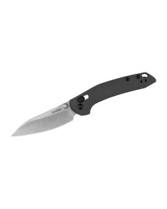 KER2059 image(0) - Kershaw Duster Manual Open DuraLock Modified Sheepsfoot Blade EDC Folding Pocket Knife - Charcoal Gray