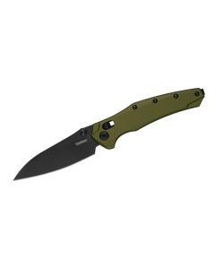 KER6777 image(0) - Kershaw Bareknuckle Manual DuraLock Modified Sheepsfoot Blade EDC Folding Pocket Knife - OD Green