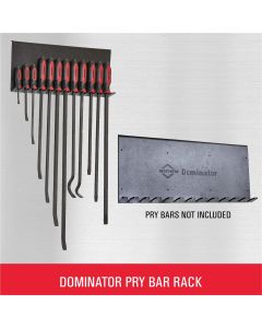 MAY13070H image(0) - Mayhew 12-PC PRY BAR RACK WALL HOOK MOUNT