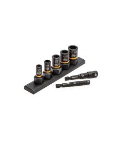 KDT83911 image(0) - GearWrench 7 Piece 1/4 Inch & 3/8 Inch Drive SAE Bolt Biter Impact Extraction Socket Set