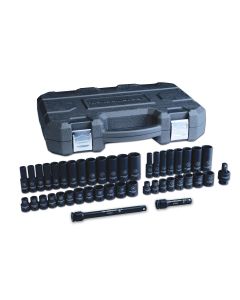 KDT84916N image(0) - GearWrench 44 Piece 3/8 Inch Drive 6 Point Standard & Deep Impact SAE/Metric Socket Set
