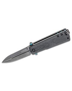KER3960 image(0) - Kershaw Barstow Assisted Open Liner Lock Spear Point Blade EDC Folding Pocket Knife with BlackWash Finish - Black