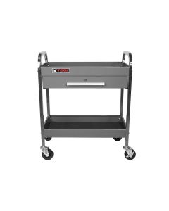 KTI75105GB image(0) - K Tool International Service Tool Cart Steel 1-Drawer 2-Shelves (Grey Blue)