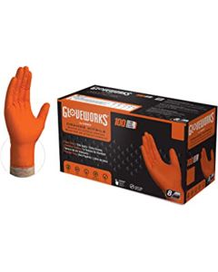 AMXGWON49100 image(0) - Gloveworks Gloves HD Orange Nitrile XXL