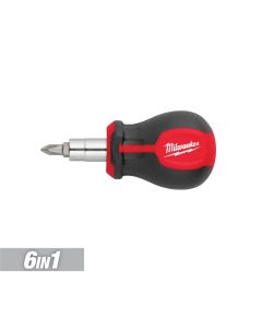 MLW48-22-2762 image(0) - Milwaukee Tool 6-IN-1 Stubby Multi-Bit Screwdriver