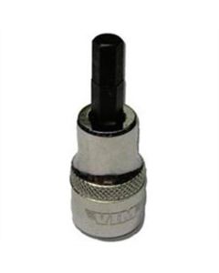 VIMHMS-6MM image(0) - VIM Tools 6 mm Hex Bit, Satin Chrome 3/8 Inch Square Drive Bit Holder