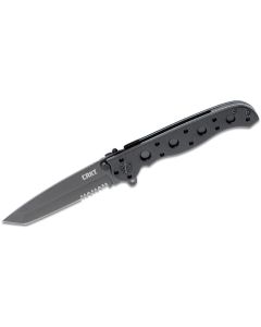 CRKM16-10KZ image(0) - CRKT (Columbia River Knife) M16-10KZ 1.4116 EDP Triple Point Serrationswith  Blade Folding Knife with Liner Lock Glass-Reinforced Nylon Handle - Black