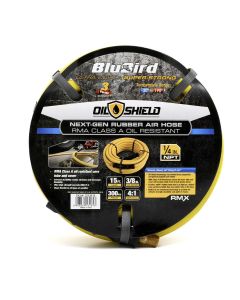 BLBOS3815 image(0) - BluBird OilShield Rubber Air Hose Assembly 3/8" x 15'