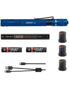 COS21518 image(0) - COAST Products HP3R 500 Lumen  Rechargeable Penlight with Twist Focus - Blue