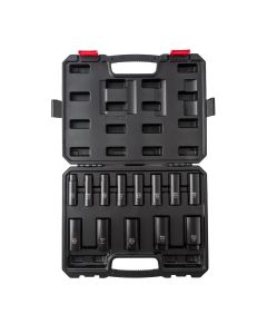 SUN2651 image(0) - SUNEX SOCKET SET IMPACT 1/2IN. DRIVE 13 PC DEEP SAE 6 PT