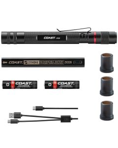 COS20818 image(0) - COAST Products HP3R 500 Lumen  Rechargeable Penlight with Twist Focus - Black