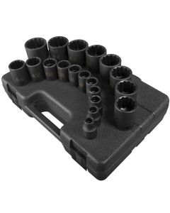 SUN2819 image(0) - SUNEX 19-Piece 1/2 in. Drive 12-Point Fract