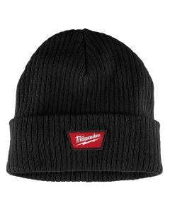 MLWM750B image(0) - Milwaukee Tool Rib-Knit Cuffed Beanie - Black