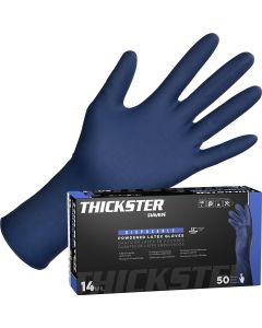 SAS6603 image(0) - SAS Safety Thickster Powdered Latex Disposable Gloves - 14 Mil - 50PK - Large