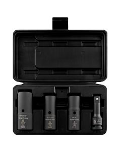 SUN2724 image(0) - SUNEX SOCKET SET FLIP 4PC 1/2 DR. DEEP THIN WALL